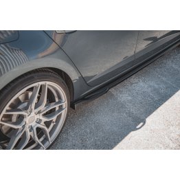 Накладки сплиттеры на пороги на Seat III Cupra / FR рестайл